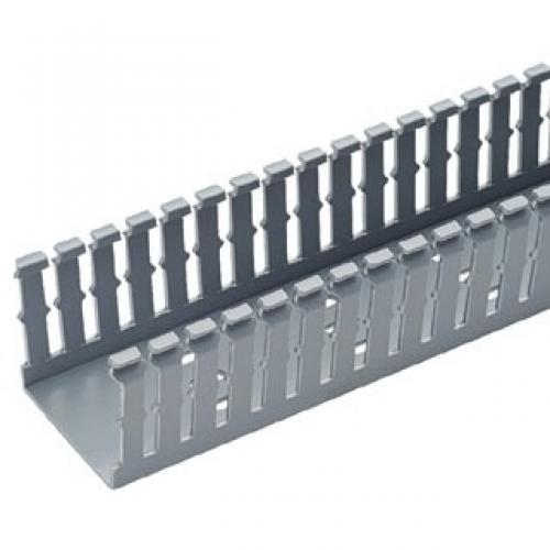 NARROW SLOTTED DUCT, PVC, 4IN X 4IN X 6FT